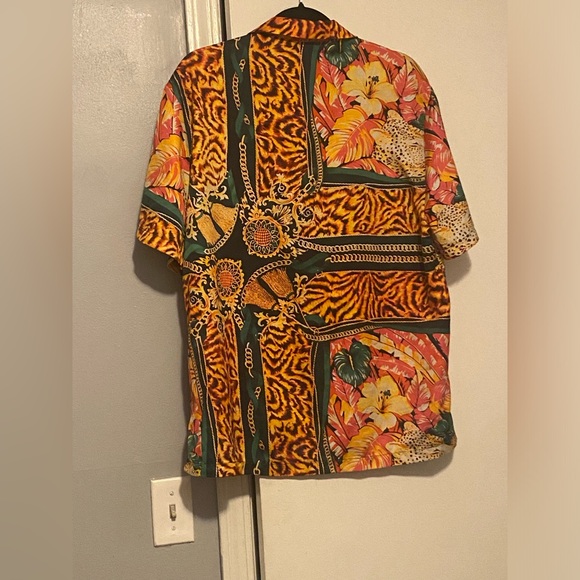 ASOS Men Medium Orange Colorful Shirt - Picture 5 of 5